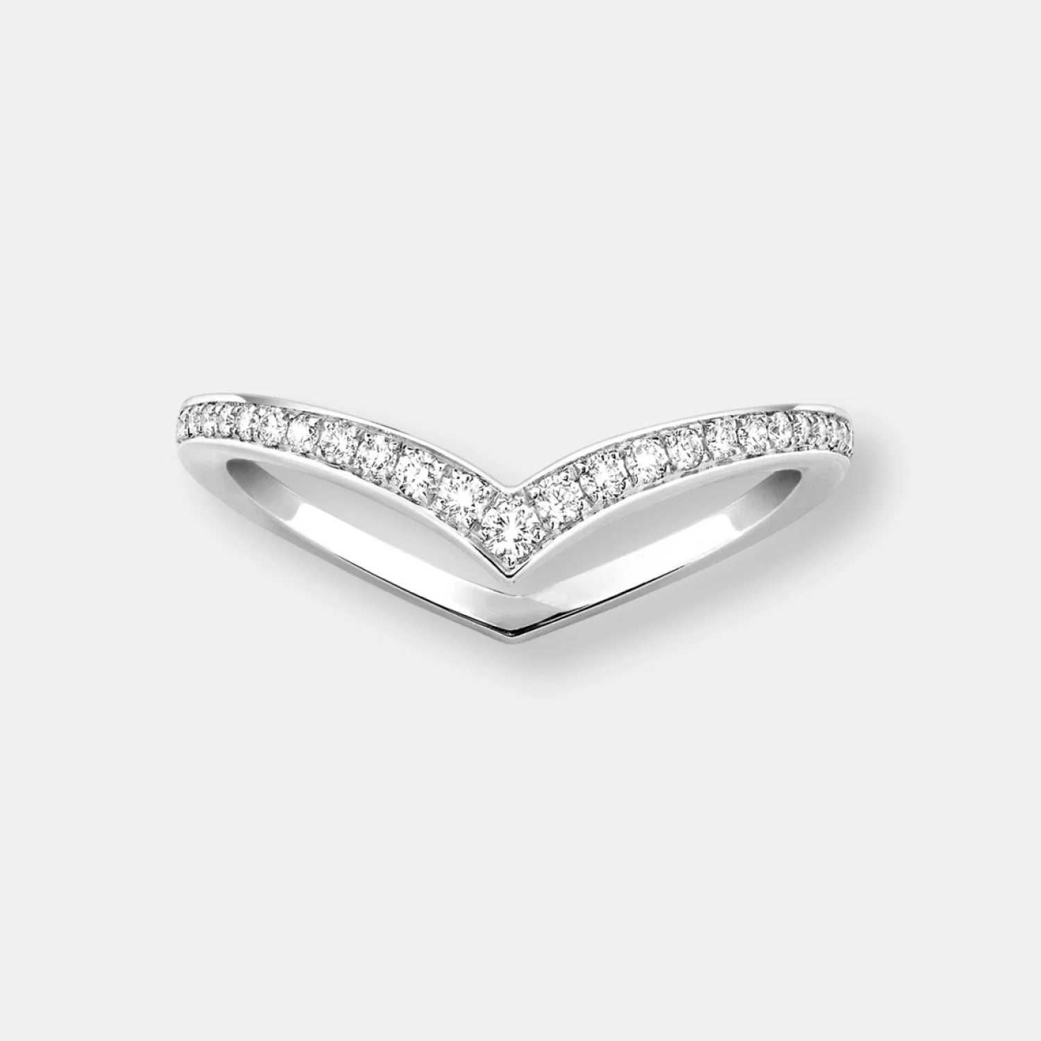 Bague alliance fiery pavée