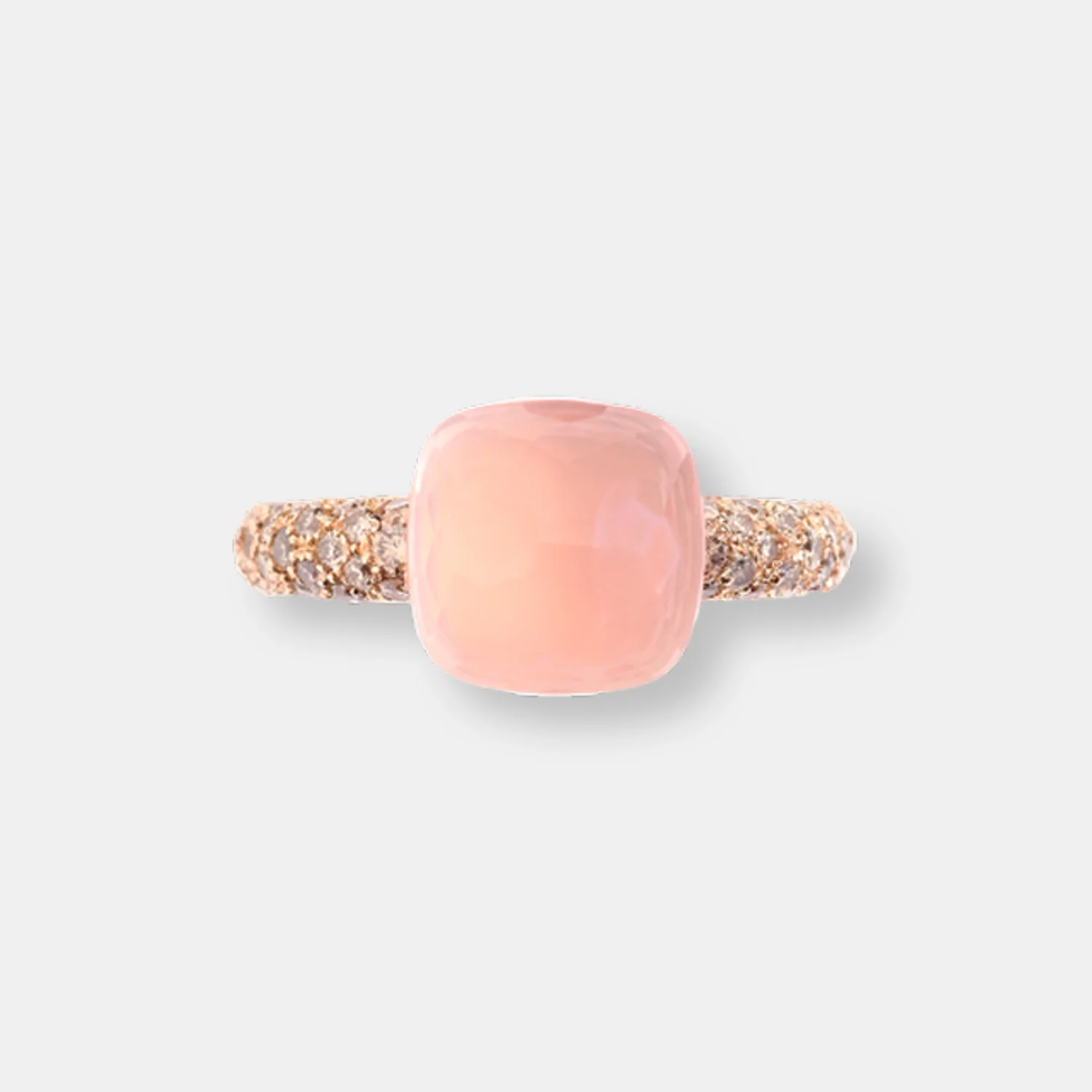 Bague nudo quarzo rosa classic - Image 2