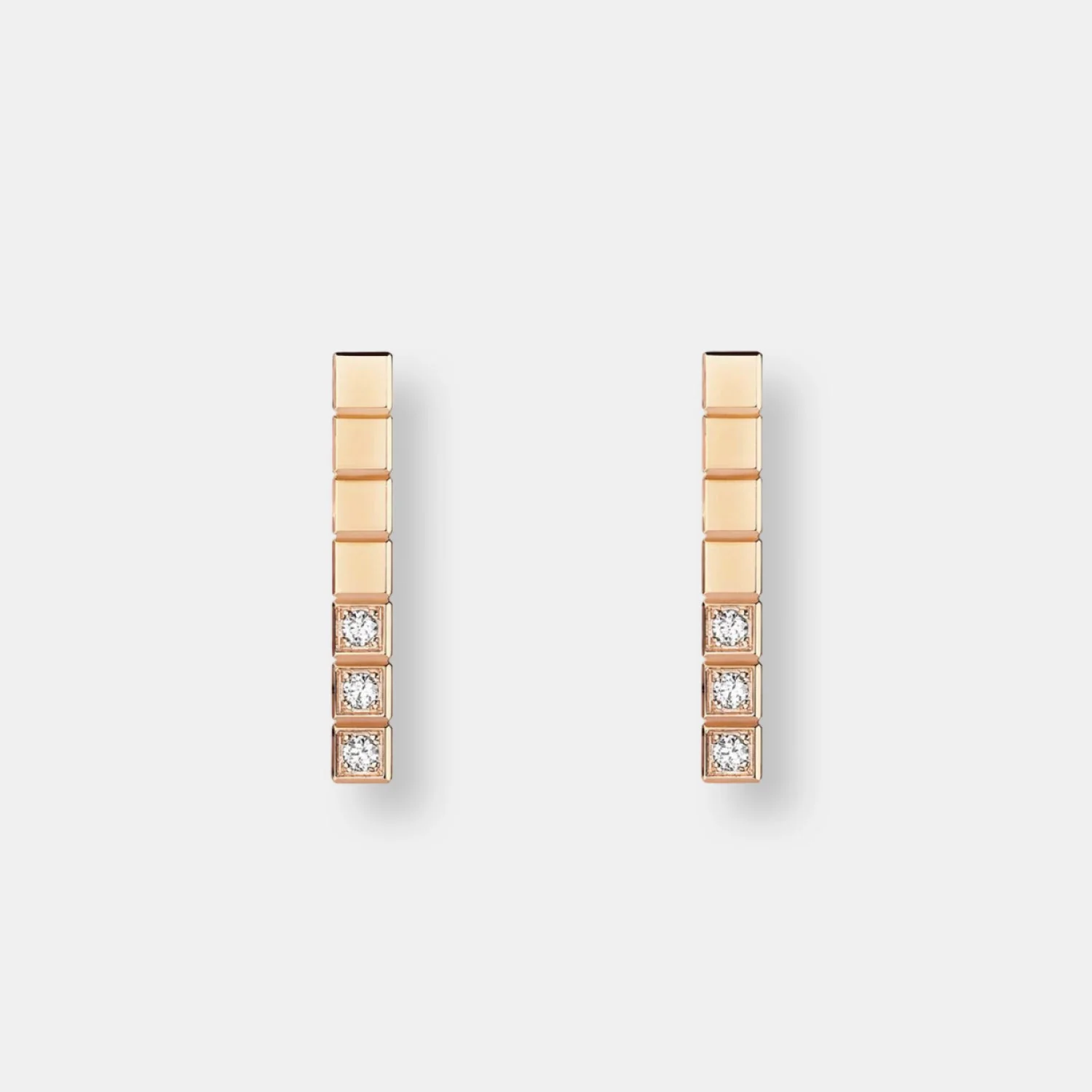 Boucles d'oreilles ice cube pure