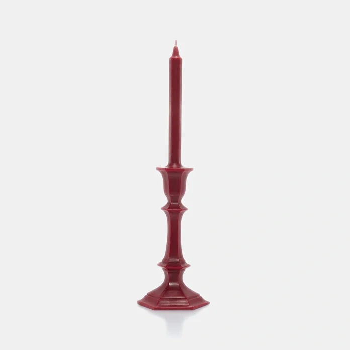 Bougie harcourt bougeoir rouge