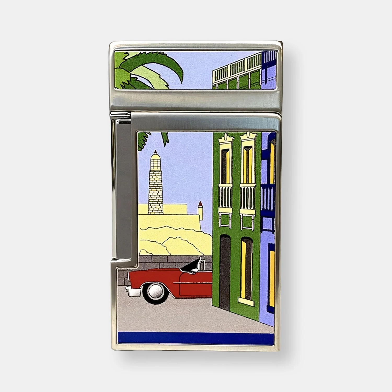 "j14" - briquet de poche en laque casa cubana - Image 2
