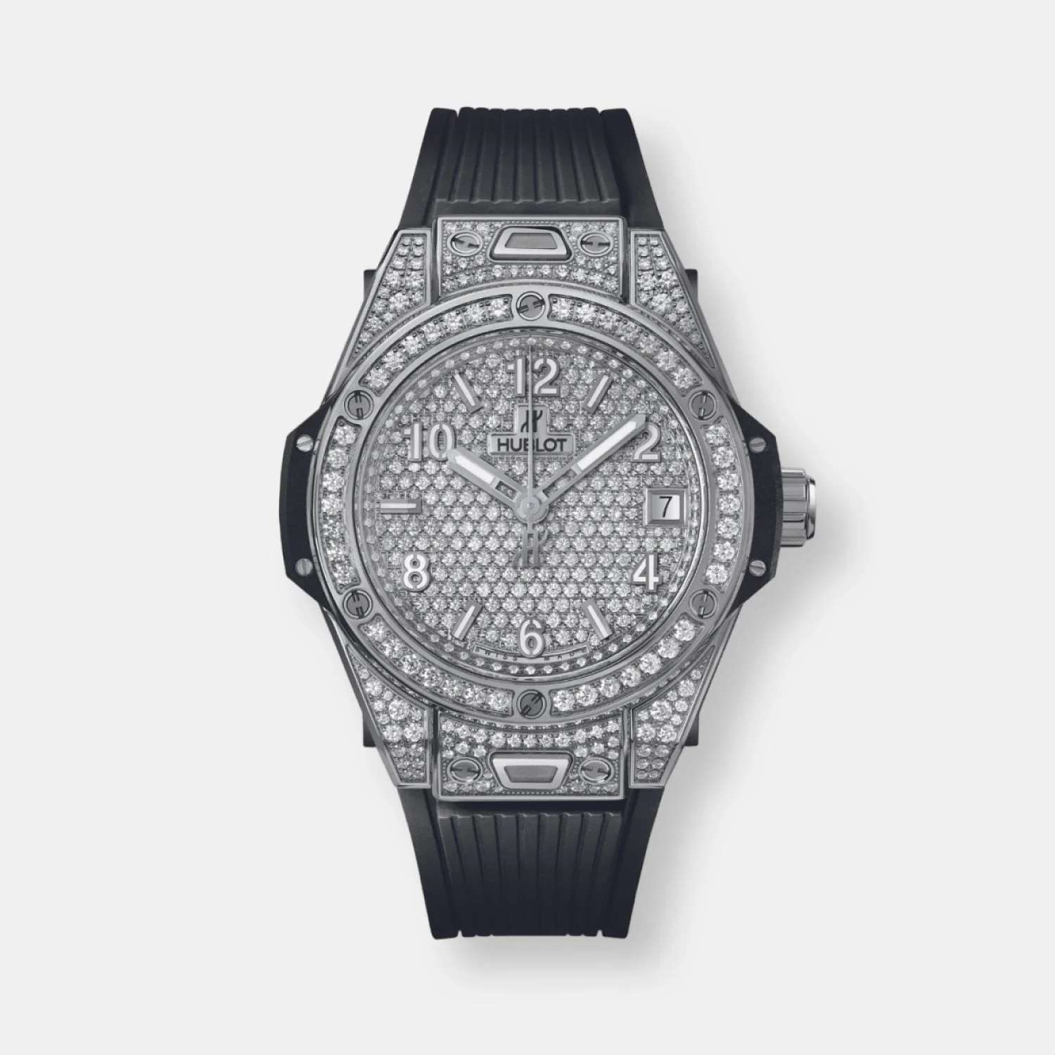 Montre big bang one click steel pavé