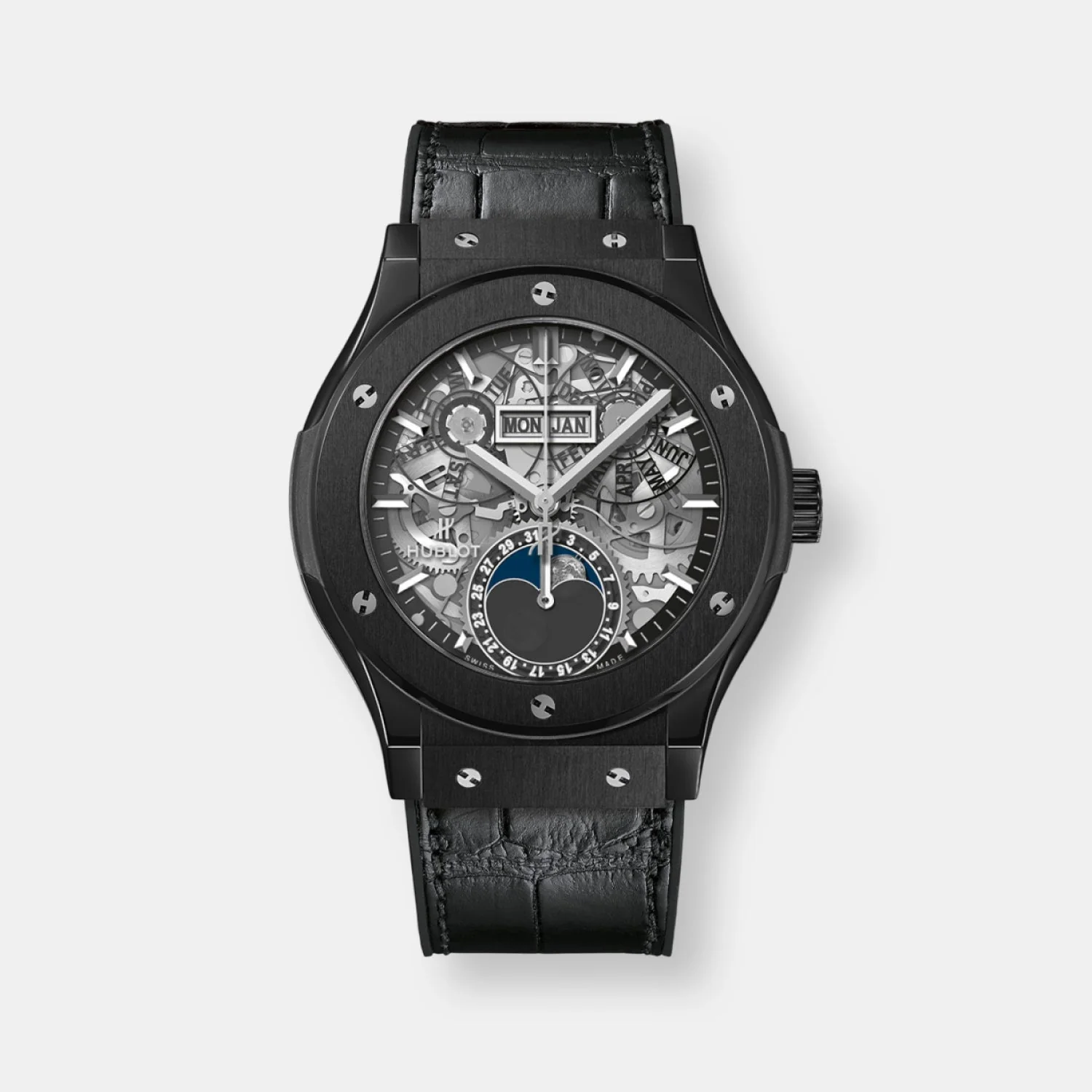 Montre classic fusion aerofusion moonphase black magic