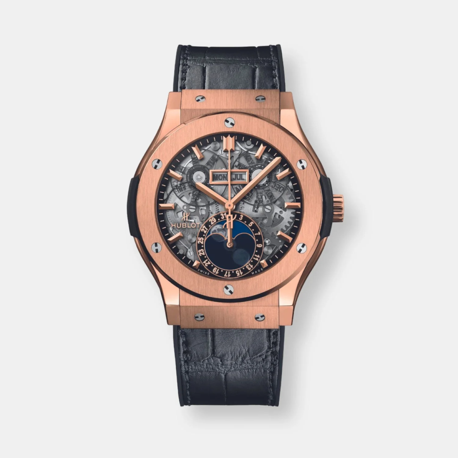 Montre classic fusion aerofusion moonphase king gold