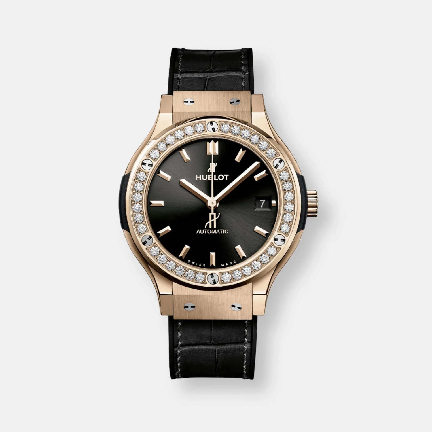 Montre classic fusion king gold diamonds