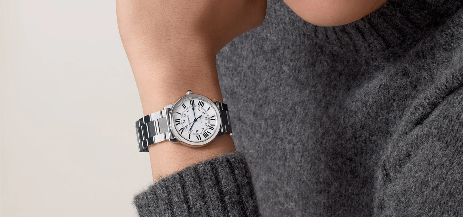 Montre ronde solo de cartier - Image 3