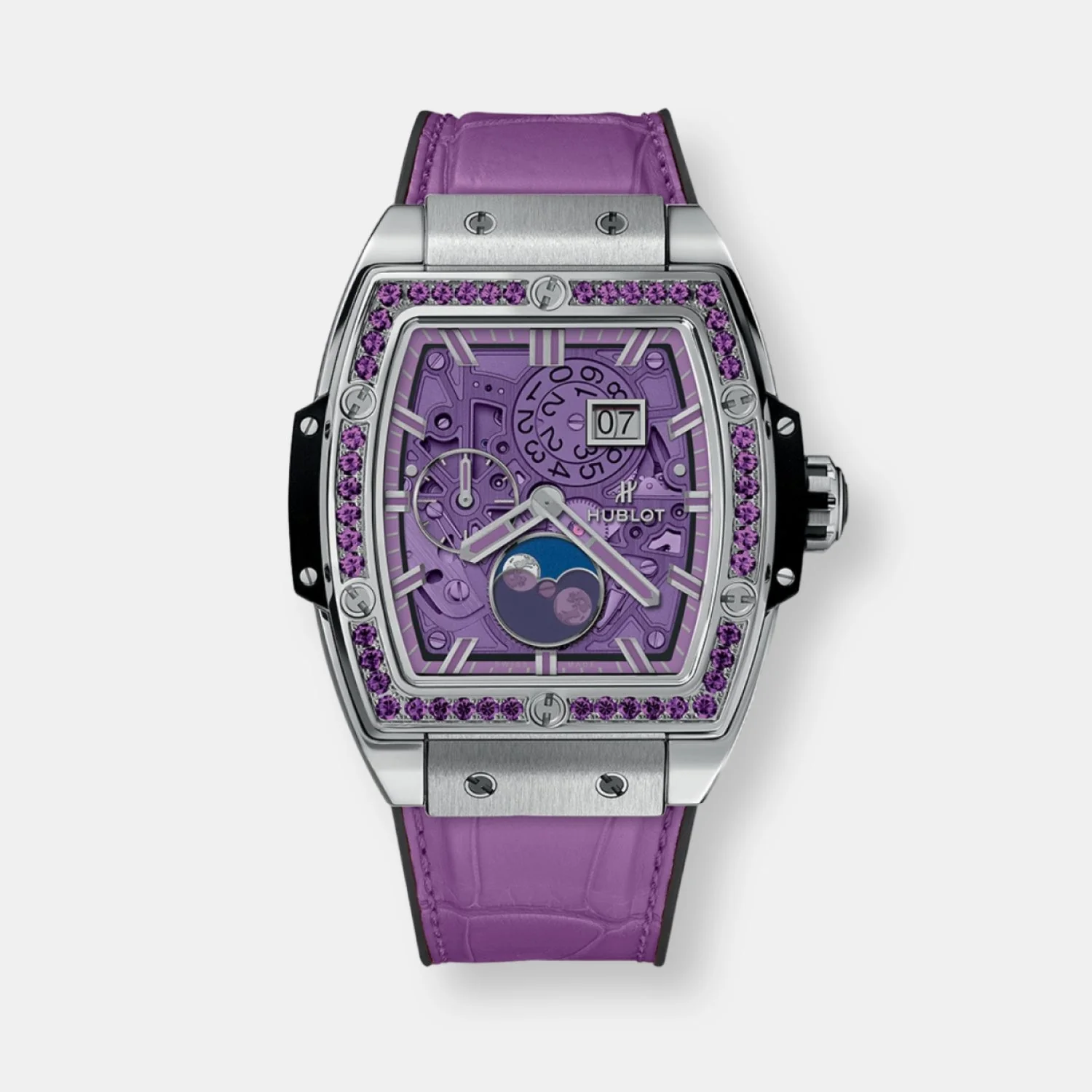 Montre spirit of big bang moonphase titanium purple