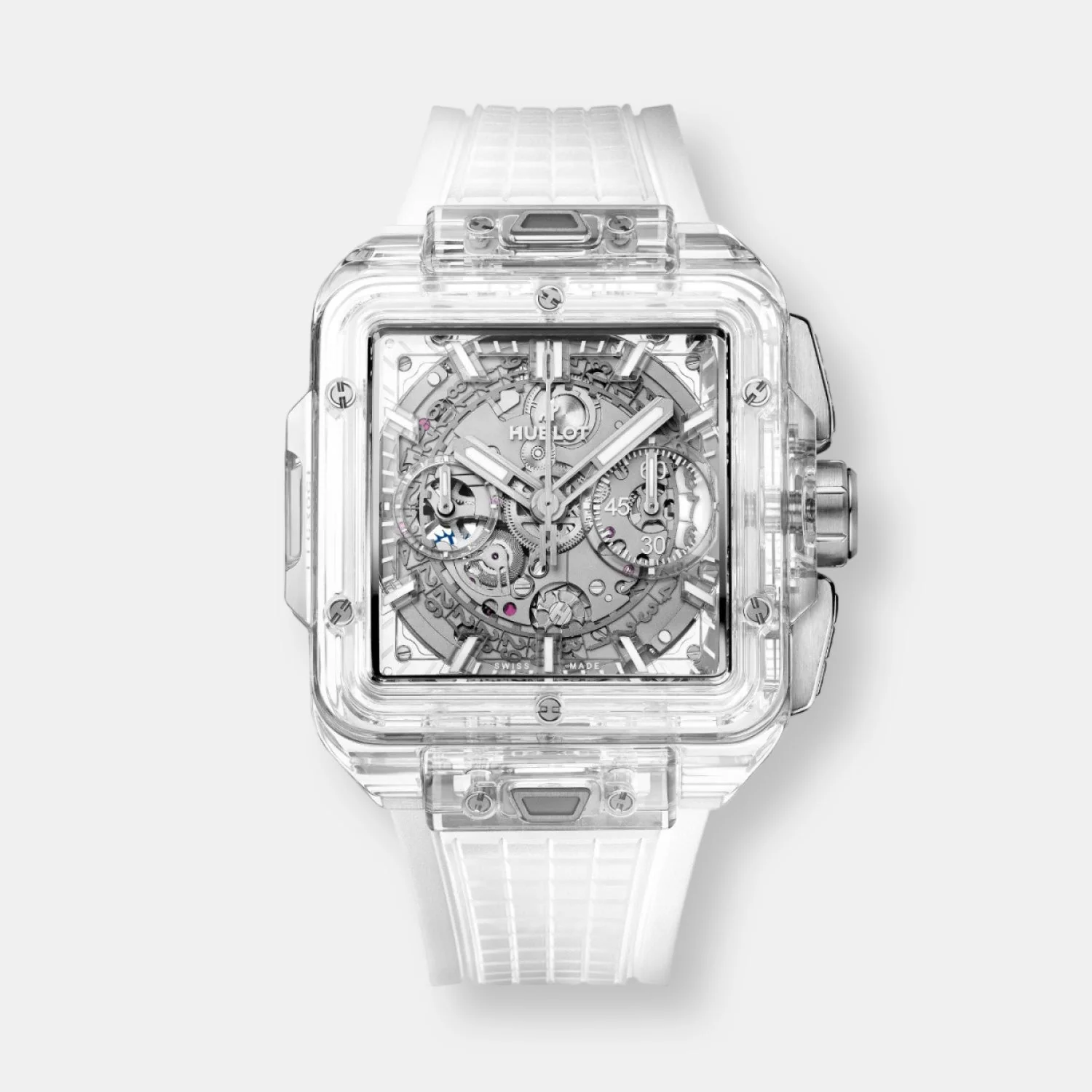 Montre square bang unico saphire