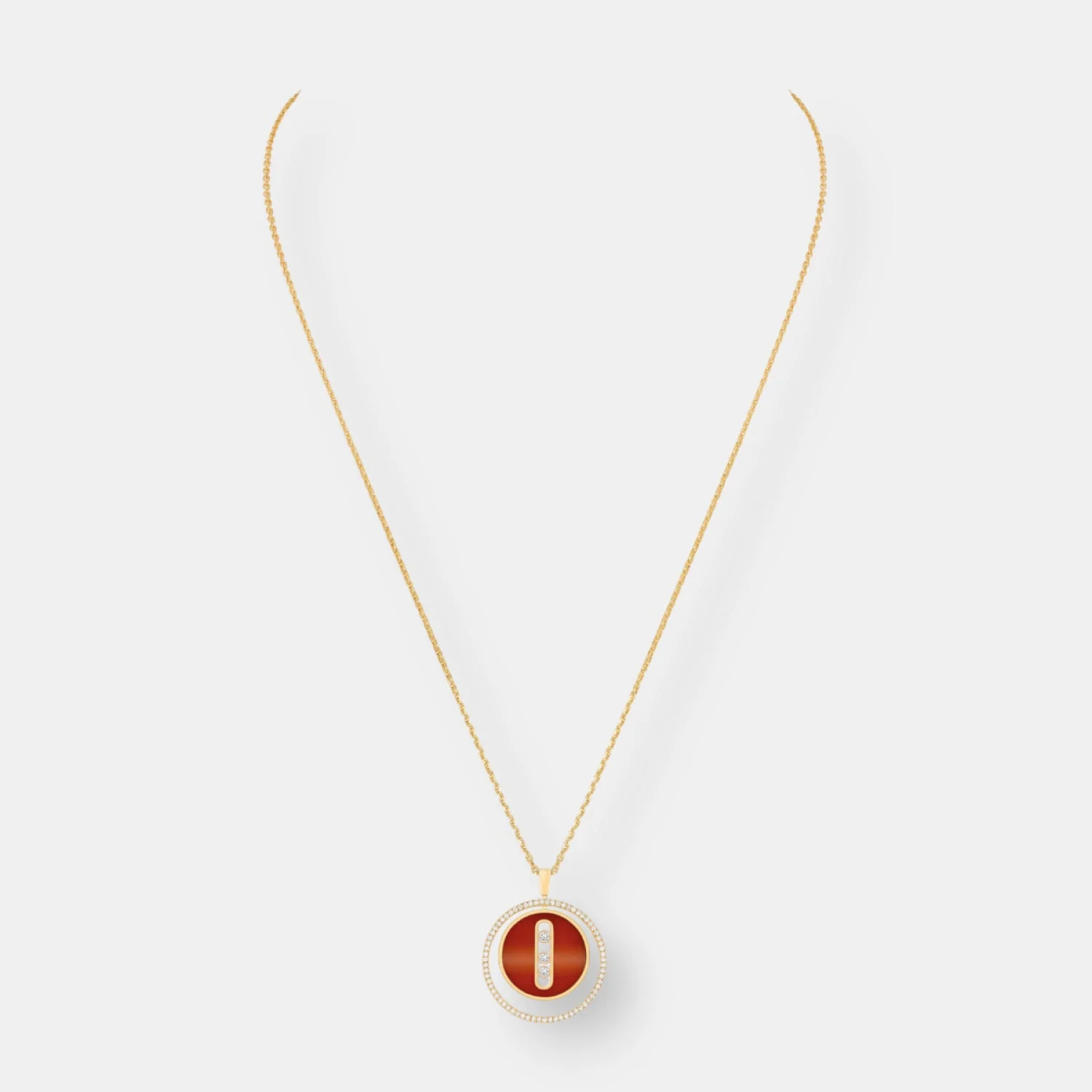 Pendentif lucky move cornaline