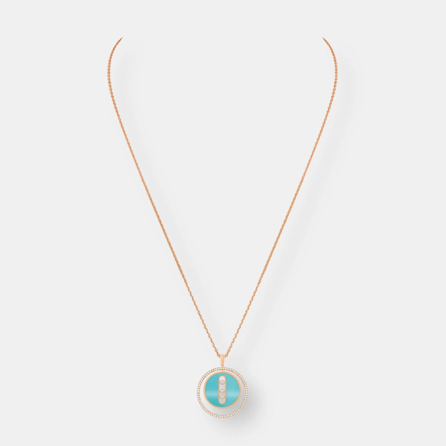 Pendentif lucky move turquoise